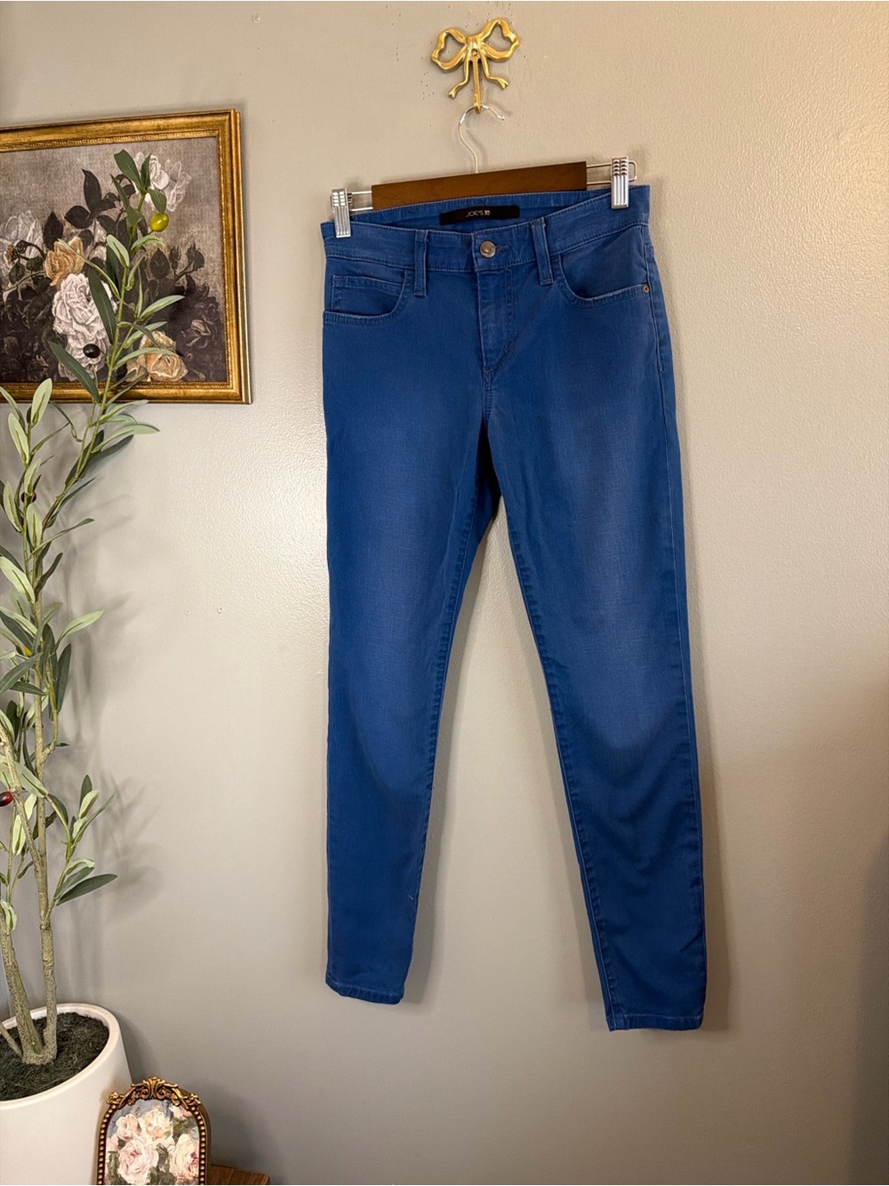 Joe’s Jeans Women’s 25 Blue Skinny Ankle Stretch Jeans Mid Rise - Picture 2 of 7